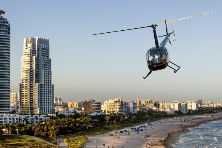 Miami : tour romantique privé en hélicoptère avec champagne