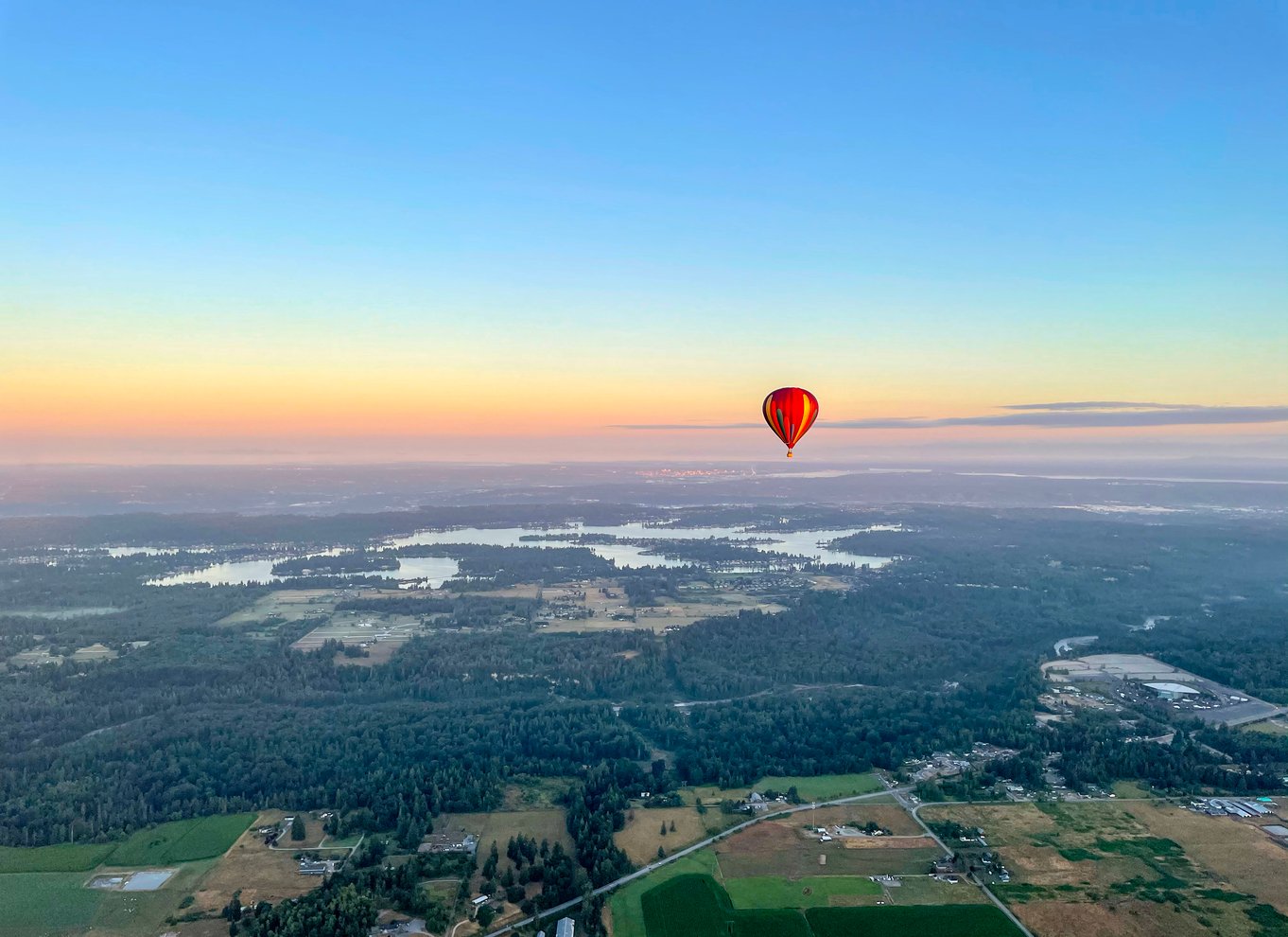 Seattle: Mt. Rainier solopgang i varmluftballon i Seattle