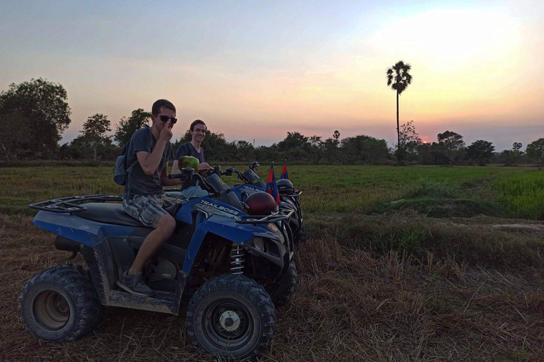 Phnom Penh: Sunset Quad Bike Tour with Hotel Pickup