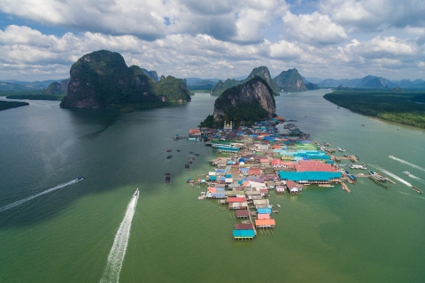 Khao Lak : Canoë de mer du crépuscule de James Bond et plancton rougeoyant