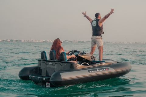 Dubai: Self-Drive Boat Tour with Snacks, Swimming & Photos 120mins SeaNic PicNic - Self-drive Boat Tour