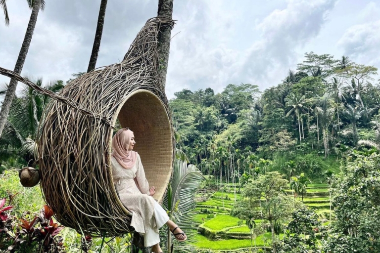 Ubud: rondleiding rijstterras & schommelticket TegalalangOntmoetingspunt in Tegalalang