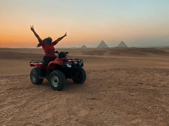 Le Caire Pyramides De Gizeh Excursion Privée En Quad Au Coucher Du Soleil Getyourguide 1838