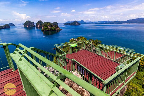 Z Ao Nang, Krabi: jednodniowa wycieczka po wyspach Hong + punkt widokowyŁodzią Longtail: jednodniowa wycieczka grupowa po wyspach Hong + punkt widokowy