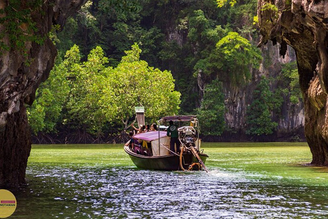 Depuis Ao Nang, Krabi : excursion d'une journée aux îles Hong + point de vueEn bateau rapide : excursion d'une journée dans les îles Hong + point de vue