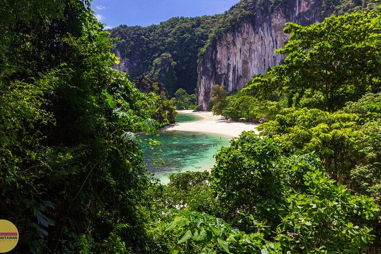 Z Ao Nang, Krabi: jednodniowa wycieczka po wyspach Hong + punkt widokowyŁodzią Longtail: jednodniowa wycieczka grupowa po wyspach Hong + punkt widokowy