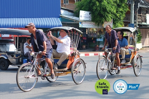 Chiang Mai: tour de mercado y paseo en Trishaw con almuerzo localTour en grupo