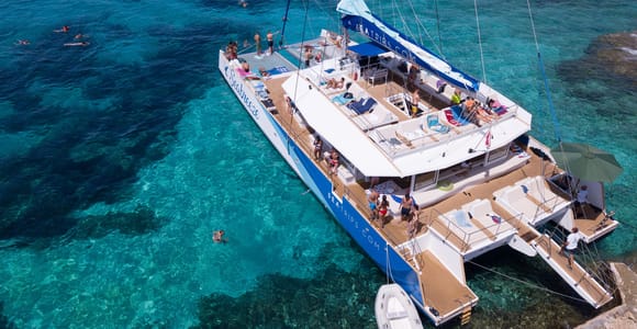 Malta: Blue Lagoon, Beaches & Bays Trip by Catamaran