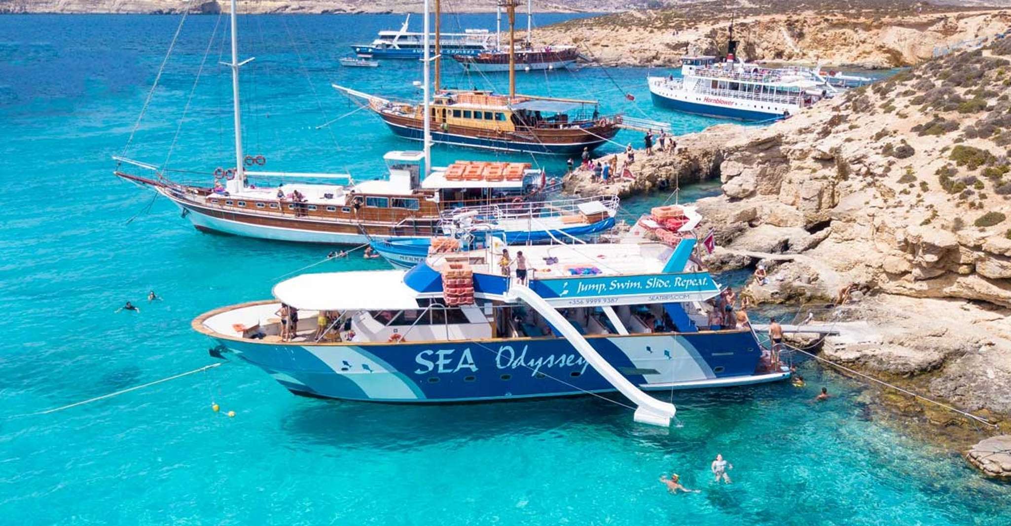 Malta, Gozo & Comino Islands, Blue Lagoon & Seacaves Tour - Housity