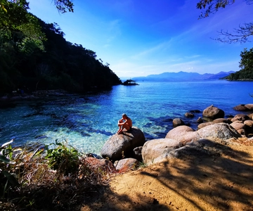 Ilha Grande: Passeio de lancha rápida de 6 horas pelas lagoas Azul e Verde