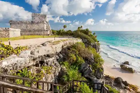 Depuis Mérida : Tulum et Laguna de Kaan Luum