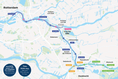 Rotterdam: Bilet na autobus wodny do Kinderdijk i Dordrecht