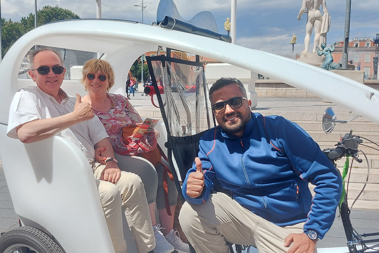 Nice : Visita guiada em vélotaxi com assistência elétrica.Nice Découverte