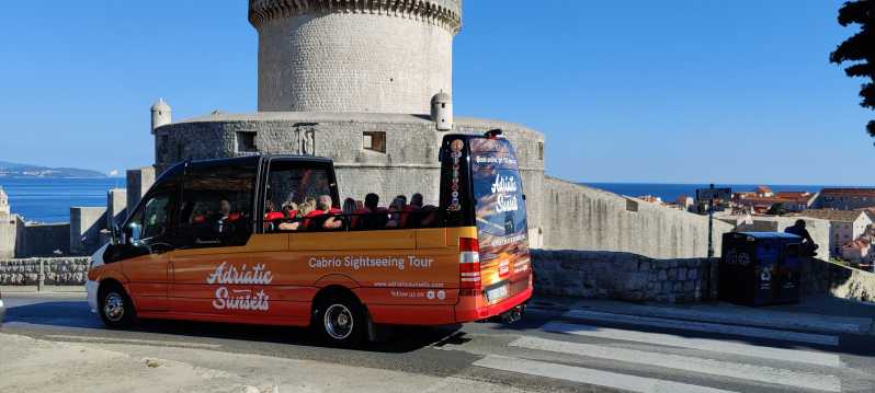 Dubrovnik: Convertible Bus Panorama Tour with Audio Guide