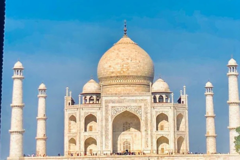 Private Taj Mahal Sunrise Guided Tour from New Delhi by Car Agra: Taj Mahal Sunrise Tour Guide With Meeting Point