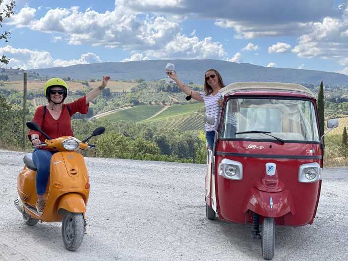 Florence: Vespa-wijntour door Toscane met lunch en wijnproeverijen