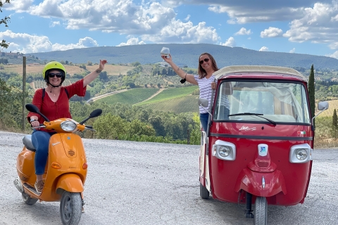 Paseo en VESPA, Bodega, comida Catas de vino, pueblos medievales...Florencia: Ruta del Vino por la Toscana con almuerzo de 3 platos en Vespa