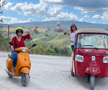 Florence: Toscane Vespa Wijn Tour met Lunch & Wijnproeverijen