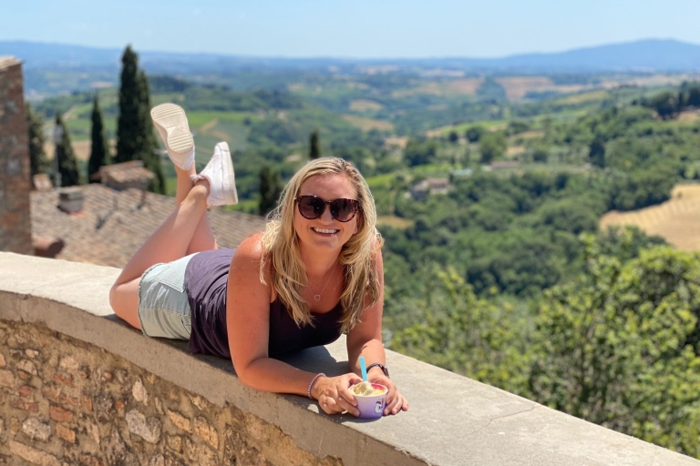 Promenade en VESPA, vignobles, dégustations de vins, villages médiévaux...Florence : Visite des vignobles de Toscane avec déjeuner de 3 plats en Vespa