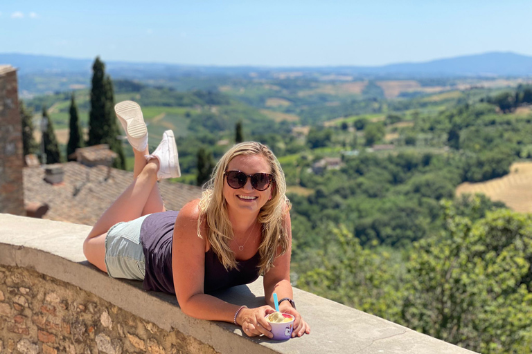 VESPA-rit, wijnmakerij, eten Wijnproeverijen, middeleeuwse dorpjes ...Florence: Toscaanse wijntour met driegangenlunch per Vespa