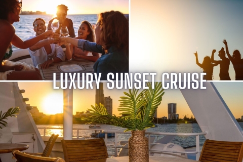 Gold Coast: Sunset Guided Boat Cruise Standard option
