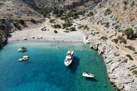 Chania Area: Boat Cruise to Menies Beach & Chironisia BayCruise including Pickup & Dropoff from main areas