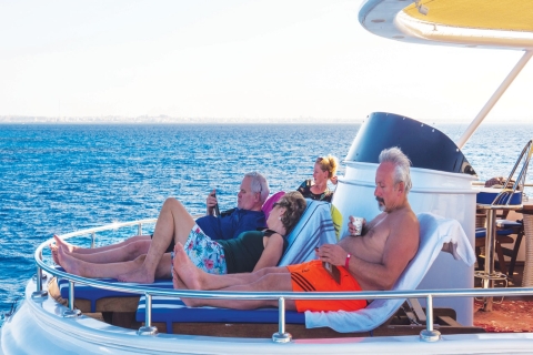 Croisière élite vip au départ de Sharm avec plongée en apnée et déjeuner