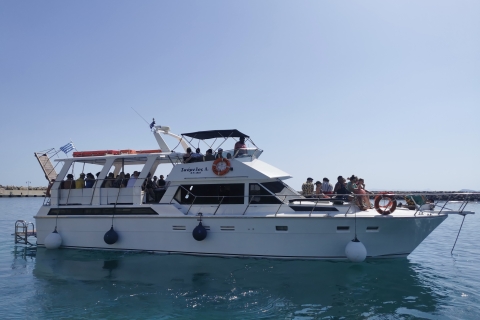 Chania Area: Boat Cruise to Menies Beach & Chironisia BayCruise including Pickup & Dropoff from main areas