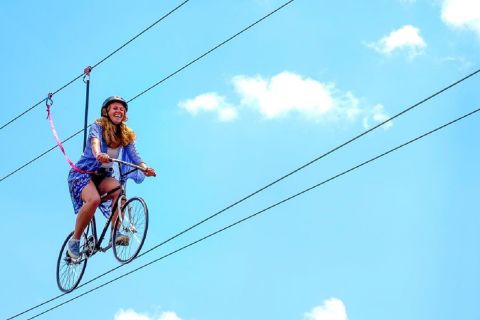 From Cusco: Extreme Adventure SkyBike & Rappel Half Day