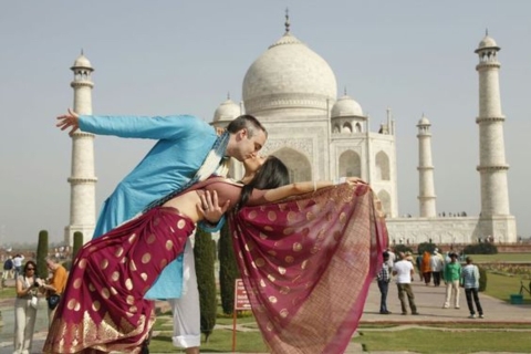 Visite express en train du fort d'Agra et du palais Taj