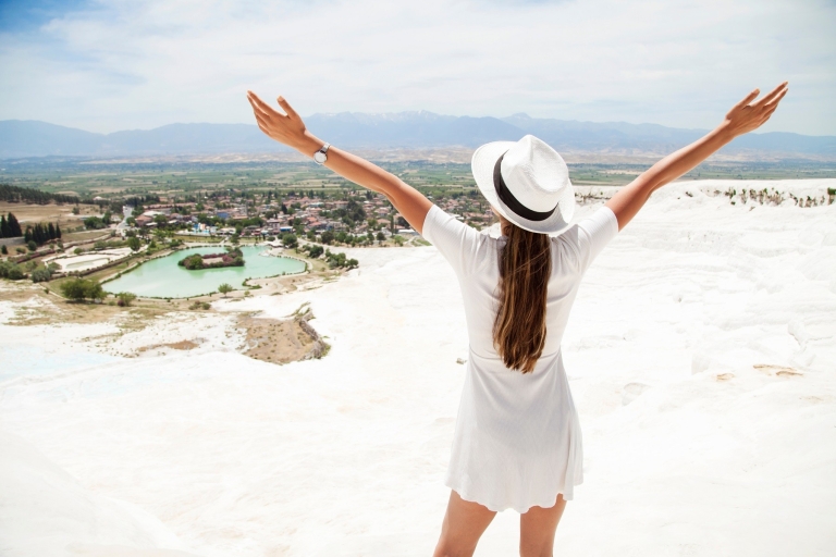 From Bodrum: Pamukkale & Hierapolis Guided Tour with Lunch Bodrum: Pamukkale & Hierapolis Guided Tour with Lunch