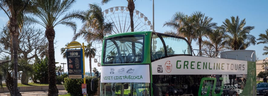 Civitavecchia: biglietto dell'autobus hop-on hop-off con audioguida