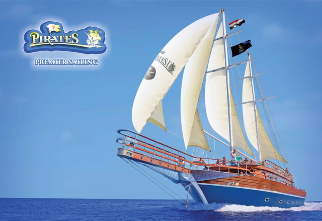 Sharm: Pirates Sailing Boat cruise with transfers & lunch