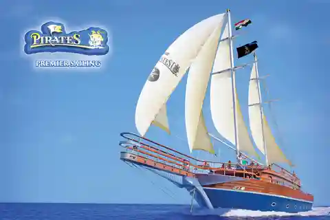 Sharm: Pirates Sailing Boat cruise with transfers & lunch