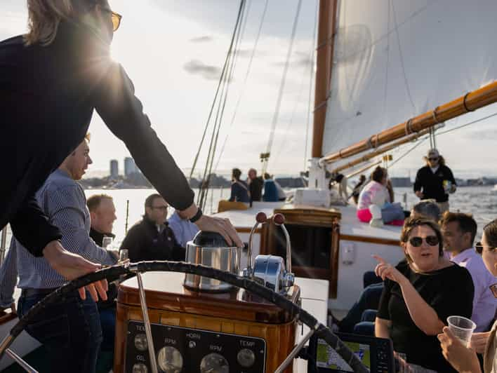 Boston: Harbor Champagne Sunset Sail from Rowes Wharf | GetYourGuide