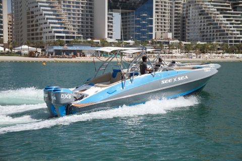 Dubaï : croisière privée dans la marina et Palm JumeirahDubaï : visite privée de 60 min à bord d’un bateau de luxe