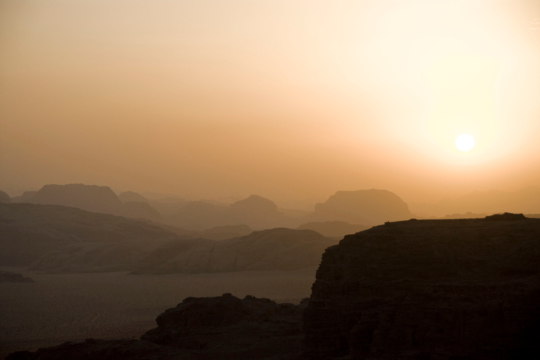 From Wadi Rum: 8 Hour Jeep Tour with Meal & One-Night Stay