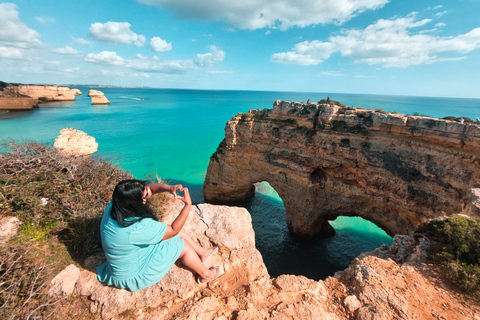 Da Faro: Grotta di Benagil, Marinha e Carvoeiro Tour di un giorno intero