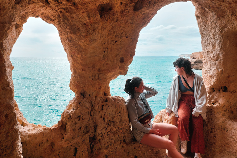 Au départ de Faro : visite d'une journée de la grotte de Benagil, de Marinha et de Carvoeiro