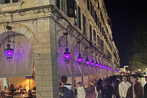 Corfu: Night Walking Tour with Rooftop Drink