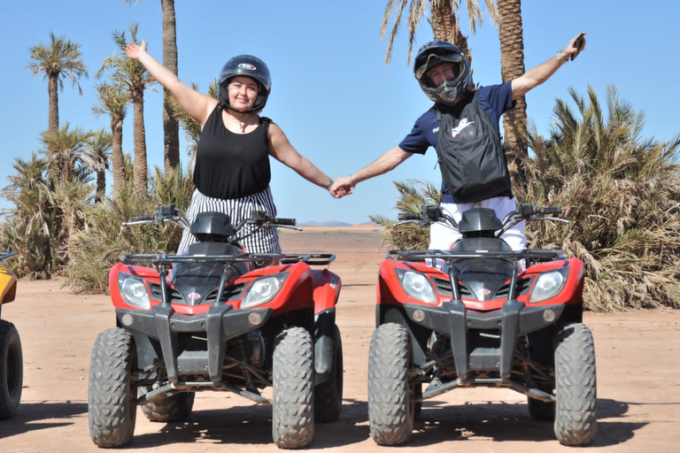 De Marrakech: Passeio de quadriciclo em Palm Grove com chá de menta