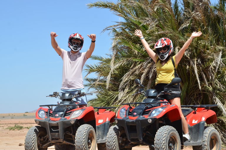 De Marrakech: Passeio de quadriciclo em Palm Grove com chá de menta