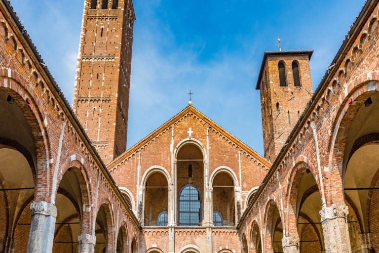 Basilica di Sant'Ambrogio en privérondleiding door de oude stad4 uur: Sant'Ambrogio, San Maurizio en kasteel Sforza
