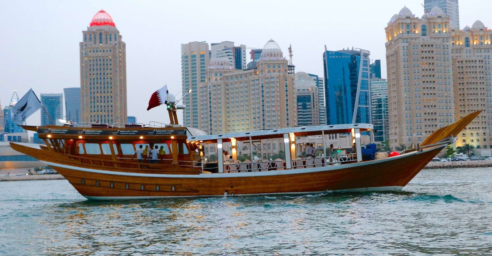 Qatar, Doha Sightseeing Cruise Onboard an Arabic Dhow Boat