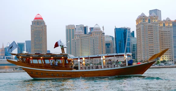 Qatar: Doha Sightseeing Cruise Onboard an Arabic Dhow Boat