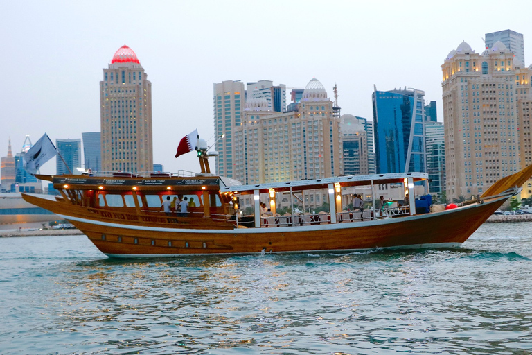 Qatar: Doha Sightseeing Cruise Onboard an Arabic Dhow Boat