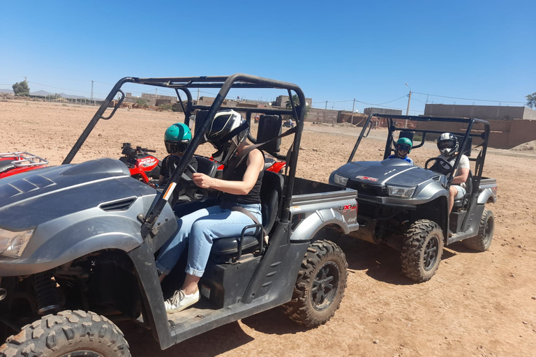 Marrakech: excursão de meio dia com passeio de buggy, passeio de camelo e spa