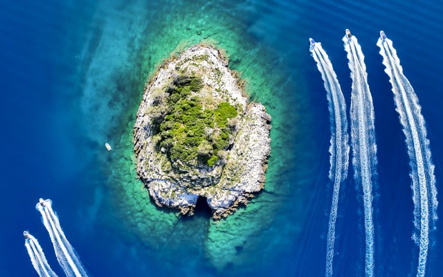 Visit Rovinj Lim Fjord and Red Island Archipelago Speedboat Tour in Rovinj