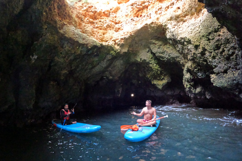 Visite des grottes de SUP à Ponta da Piedade, Lagos