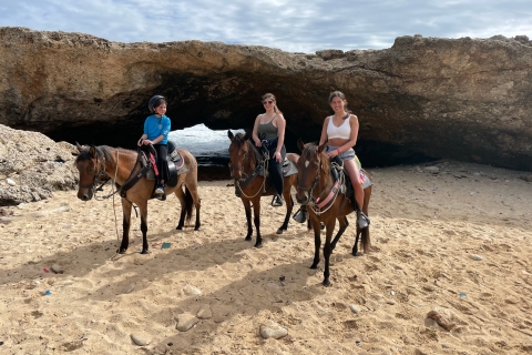 Aruba: paardrijtocht naar Wariruri Beach